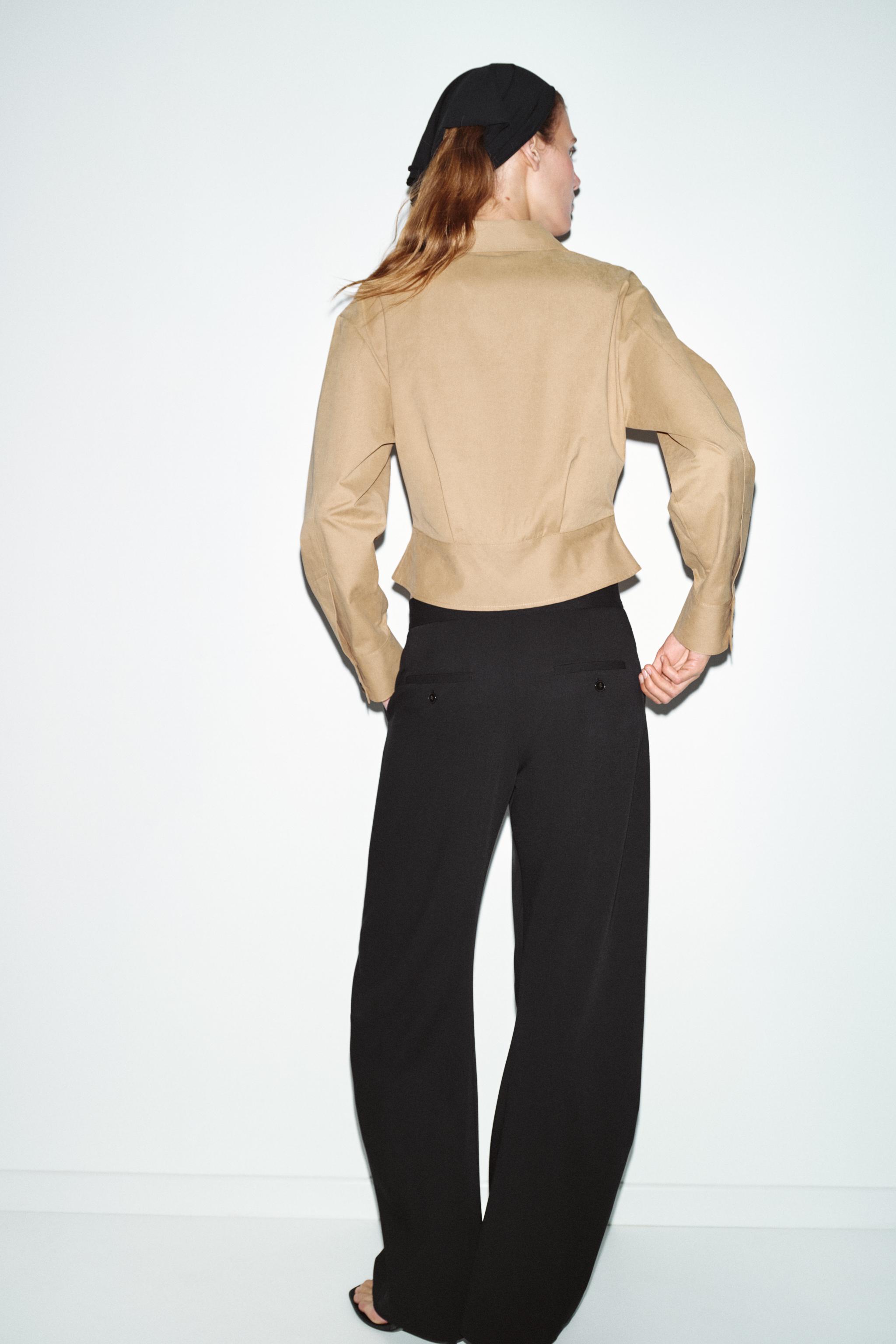 MID-RISE BARREL PANTS